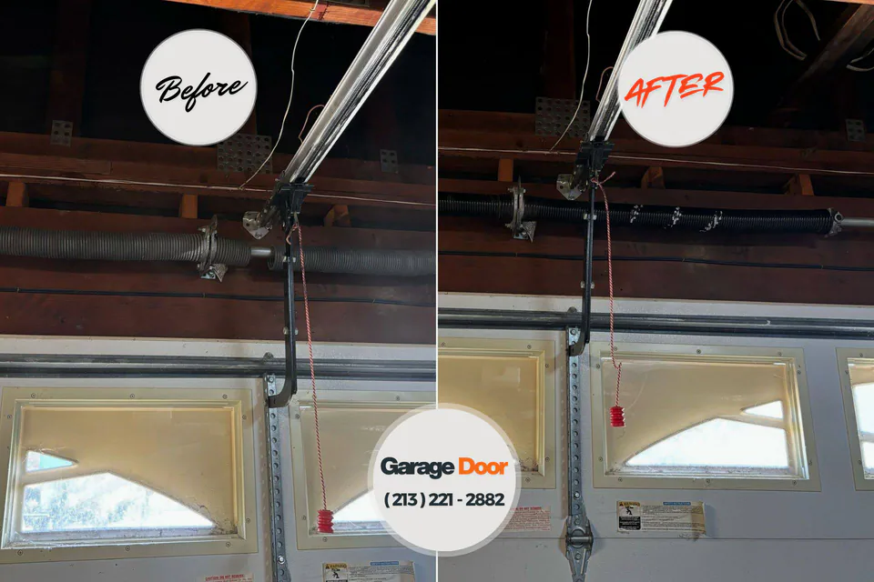 Before and after: garage door repair Ravenswood, WV